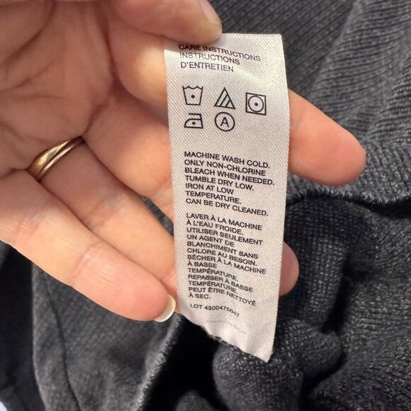 Robert Graham half zip dark grey mens size medium pull over sweater - Picture 5 of 6